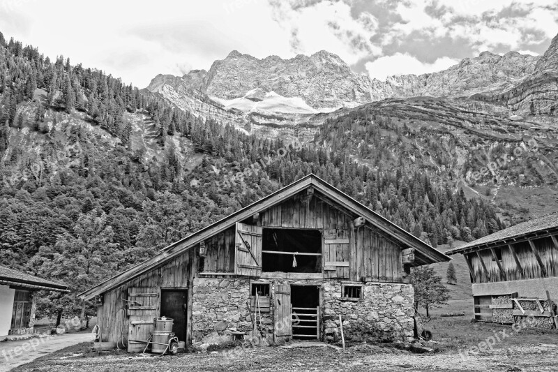 Wood Nature Snow Mountain House