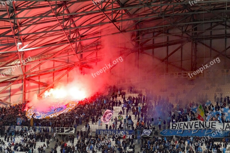 Football Fans Crowd Stands Stadium