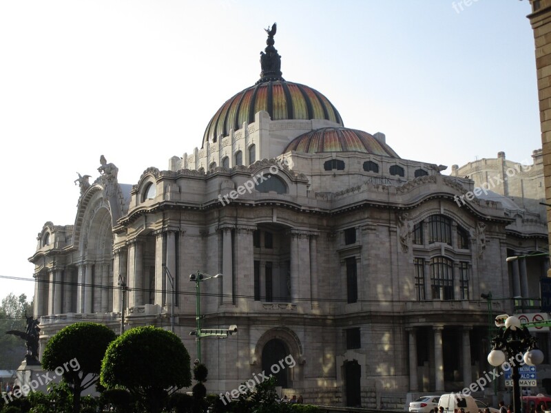 Mexico City Fine Arts Palace Architecture Historic Centre