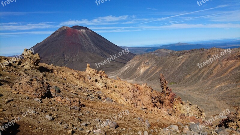 Mountain Landscape Nature Volcano Sky