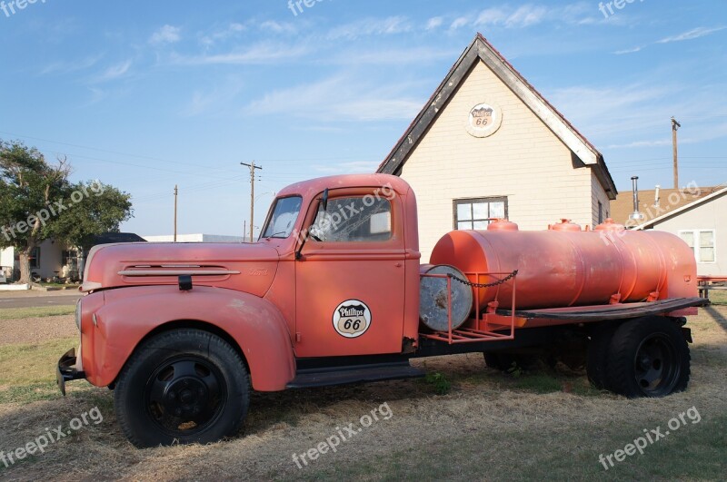 Vehicle Truck Fuel Philips 66 Route 66