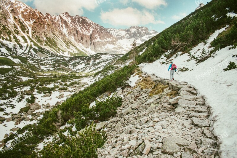 Nature Mountain Landscape At The Court Of Travel