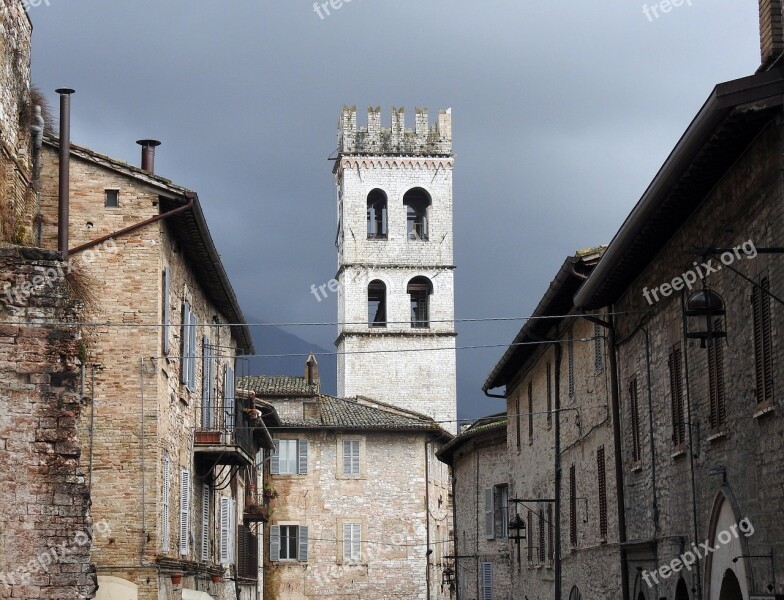 Torre Assisi Umbria Architecture Free Photos