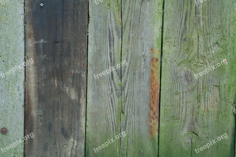 Wood Old Pattern Planking Green