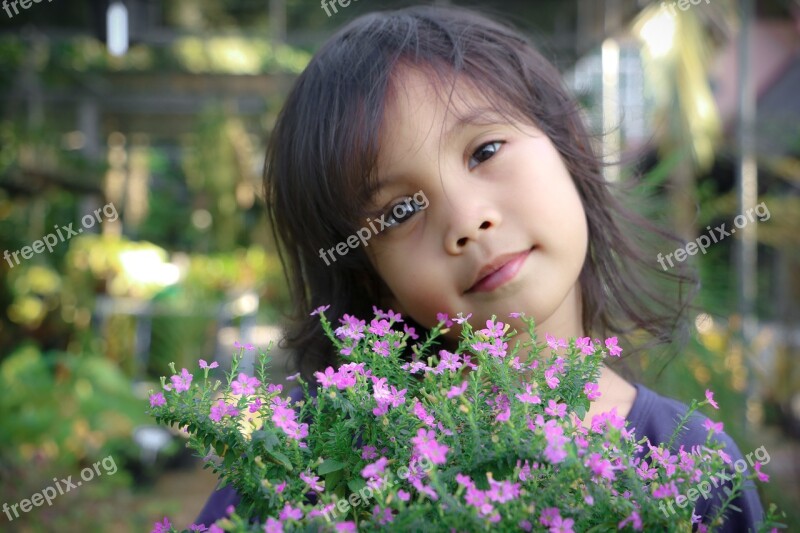 Flower Nature Outdoors Summer Child