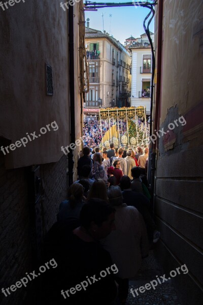 Granada Andalusia Spain Street Lane