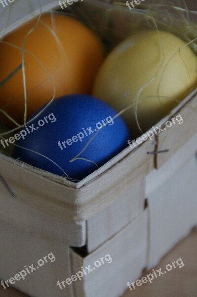 Food Basket Osterkorb Egg Easter Eggs