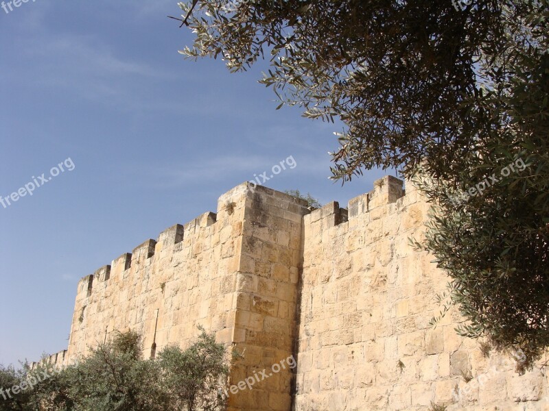 Walls Jerusalem Wailing Stone Free Photos