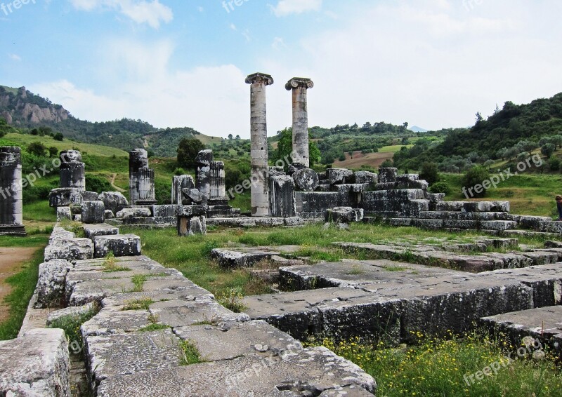 Roman Ruins Sardes Turkey Roman Ancient