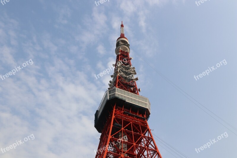 Tokyo Tower Sky Free Photos