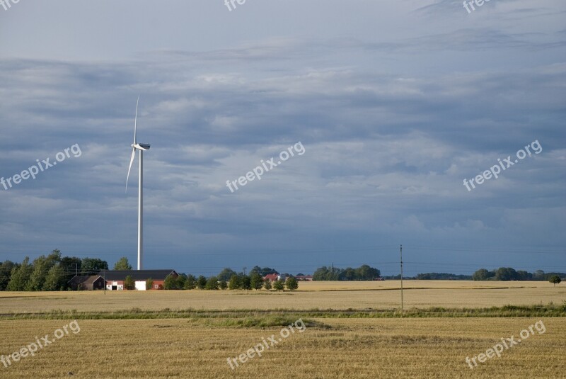 Windmill Farm Turbine Energy Electricity