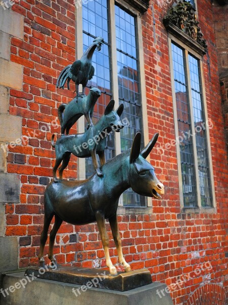 Architecture Brick Building Bremen Bremen Town Musicians