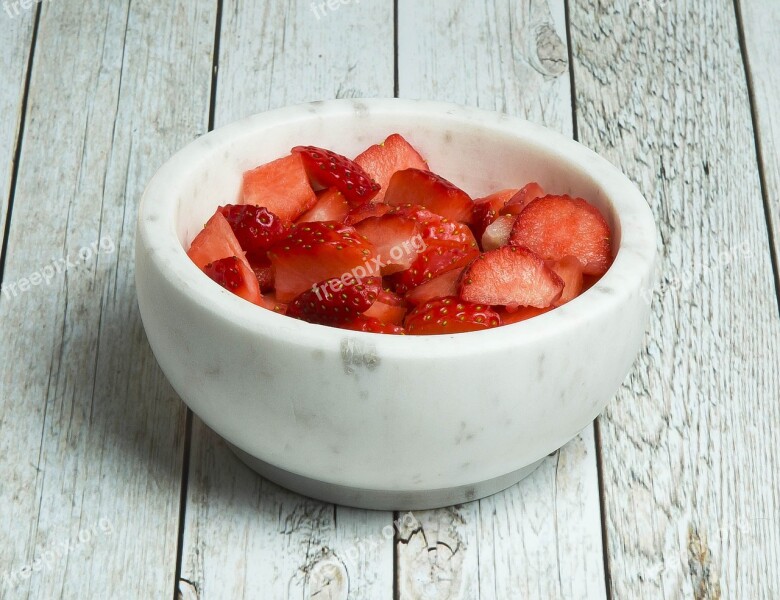 Bowl Food Fruit Dessert Fragaria