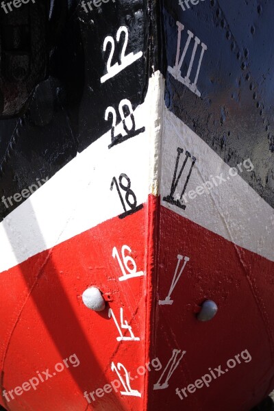 Husum Port Fishing Vessel Hildegard Ship's Bow