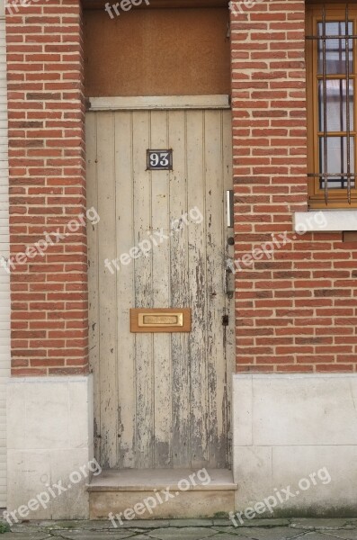 Door Architecture House Brick Wood