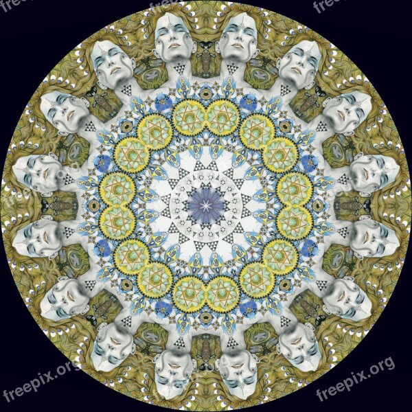 Round Symmetry Pattern Free Photos