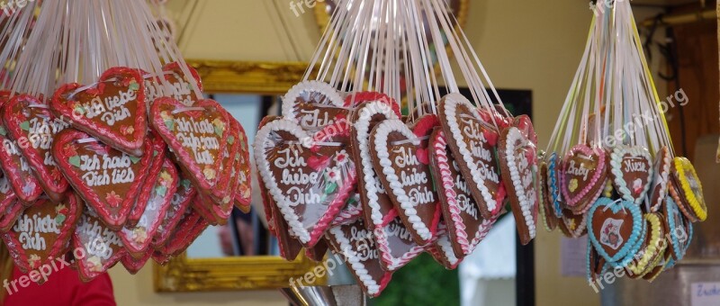 Gingerbread Heart Love Culture Nuremberg