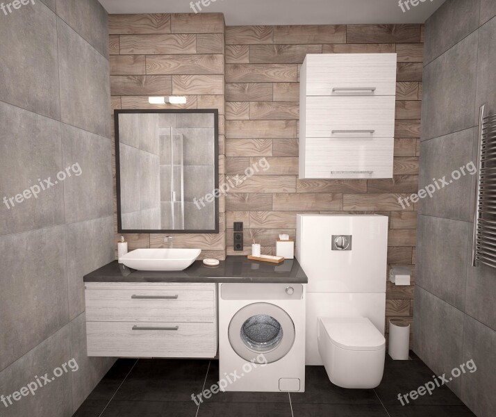 Modern Bathroom Crane Apartment House