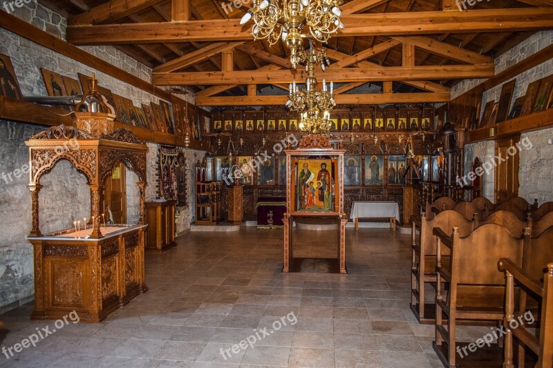 Architecture Building Church Interior Orthodox