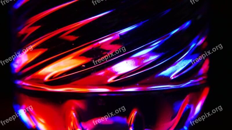 Abstract Water Bottle Color Lights Pretty