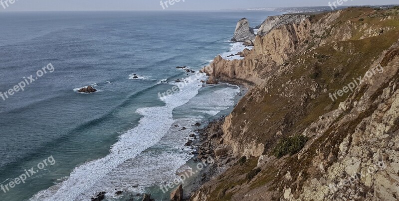 Reef Cabo Da Roca Sea Ocean Portugal