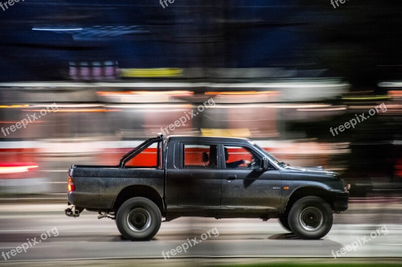 Car Hurry Blur Fast Action