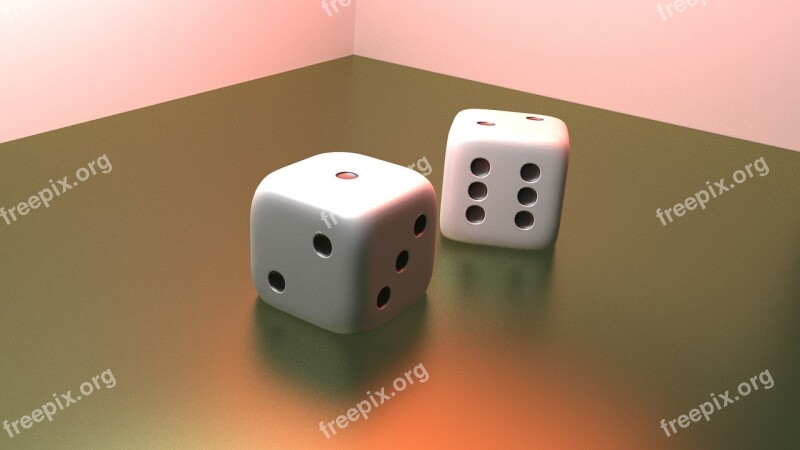 Dice Gambling Chance Risk Luck