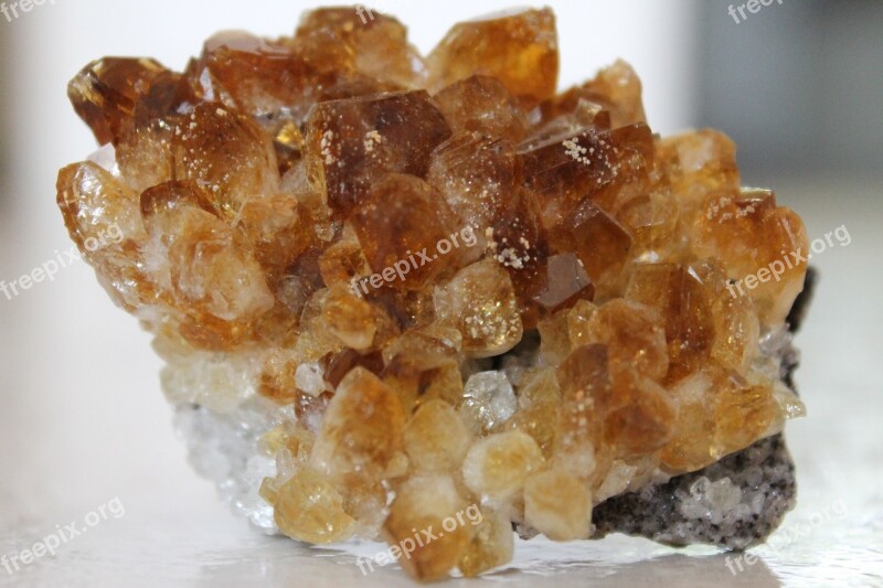 Crystal Citrine Yellow Geology Luxury