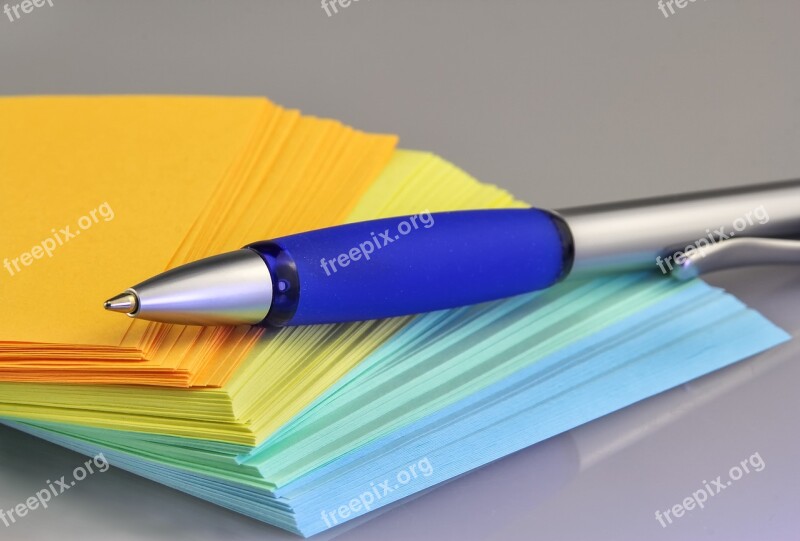 School Paper Office Write Pen