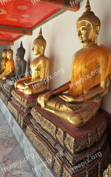 Buddha Sculpture Statue Religion Temple