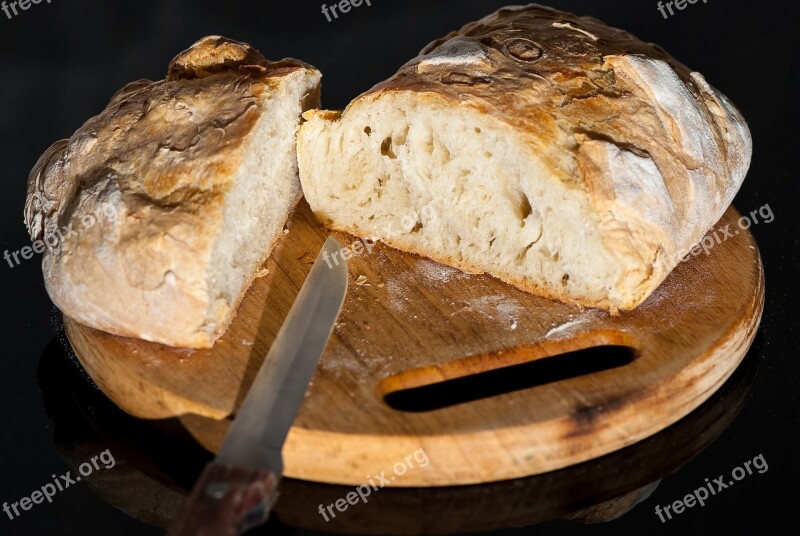 Food Bread Loaf Of Bread Board Ciabatta